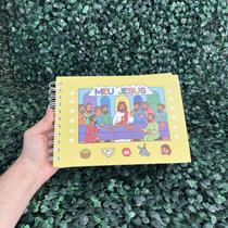 Livro de colorir cristão Meu Jesus 50 páginas histórias da Bíblia Capa Dura Acetato Removível Herdeiro da Coroa Livro de colorir cristão Meu Jesus 50 páginas histórias da Bíblia Capa Dura Acetato Removível Herdeiro da Coroa