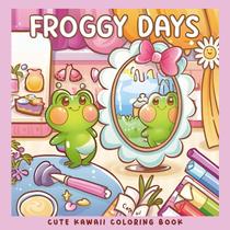 Livro de colorir Cuddle Cuties Frog Diary para crianças e adolescentes Livro de colorir Cuddle Cuties Frog Diary para crianças e adolescentes