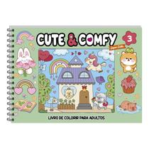 Livro de Colorir Cute & Comfy Super Extra Capa Dura Edição 3 Livro de Colorir Cute & Comfy Super Extra Capa Dura Edição 3