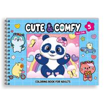 Livro de Colorir Cute & Comfy Super Extra Capa Dura Edição 5 Livro de Colorir Cute & Comfy Super Extra Capa Dura Edição 5