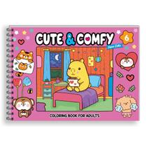 Livro de Colorir Cute & Comfy Super Extra Capa Dura Edição 6 Livro de Colorir Cute & Comfy Super Extra Capa Dura Edição 6