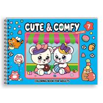 Livro de Colorir Cute & Comfy Super Extra Capa Dura Edição 7 Livro de Colorir Cute & Comfy Super Extra Capa Dura Edição 7