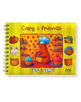 Livro De Colorir Cute E Comfy Capy E Friends