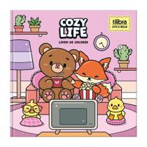 Livro de Colorir Cute & Relax Cozy Life Moments Lovely Friends 46 Folhas 120g/m² Capa Dura - Tilibra Papelaria Pintura
