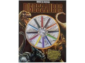 Livro de Colorir Dinossauros Mundo da Diversão com Acessórios