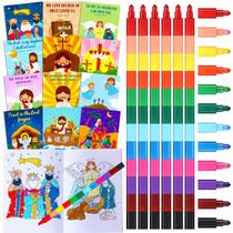 Livro de Colorir Funrous Christmas - 24 Lápis de Cor para Crianças