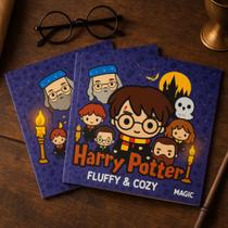 Livro de Colorir Harry Potter Fluffy and Cozy, Diversão e Magia em Hogwarts