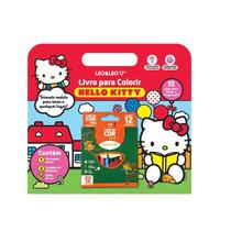 Livro de colorir: Hello Kitty com adesivos - Leo e Leo