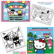 Livro De Colorir Hello Kitty Cozy Coloring Book Cozy, Capa Dura + Hello Kitty And Friends, Brochura Bobbie Goods