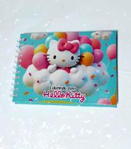 Livro De Colorir Hello Kitty Temático Capa Dura Premium 50 Paginas De Desenhos Original 180g Folha Grossa Acetato Livro De Colorir Hello Kitty Temático Capa Dura Premium 50 Paginas De Desenhos Original 180g Folha Grossa Acetato