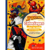 Livro de colorir homem aranha - coloriages magiques - trompe l'oeil - héros contre vilains - marvel