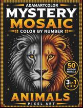 Livro de Colorir Independently published Mystery Mosaic Animals Livro de Colorir Independently published Mystery Mosaic Animals