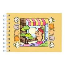 Livro de Colorir infantil Amarelo 48 folhas Capa dura id588