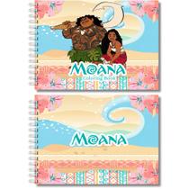 Livro De Colorir Infantil Moana Desenhos Pintura Estilo Bobbie Goods Divertido e Relaxante
