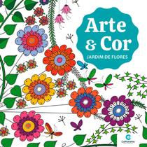 Livro de Colorir Jardim De Flores - Arteterapia Antiestresse