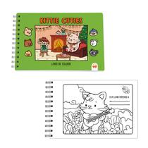 Livro de Colorir Kittie Cuties Vale das Letras 64 Páginas Livro de Colorir Kittie Cuties Vale das Letras 64 Páginas