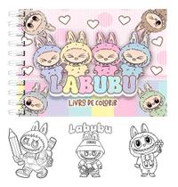 Livro De Colorir Labubu Estilo Bobbie Goods 50 Paginas Premium