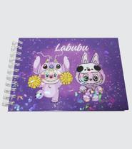 Livro De Colorir Labubu Estilo Bobbie Goods Capa Dura Premium 50 Paginas De Desenhos Original 180g Folha Grossa Acetato