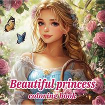 Livro de colorir Linda princesa para adultos - alívio do estresse Livro de colorir Linda princesa para adultos - alívio do estresse
