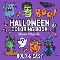 Livro de colorir Lindesa Halloween Bold & Easy Designs Adult