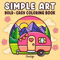 Livro de colorir Lindesa Simple Art para adultos e adolescentes Livro de colorir Lindesa Simple Art para adultos e adolescentes