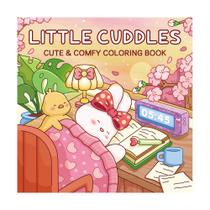 Livro de colorir Little Cuddles para crianças e adultos rosa