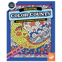 Livro de colorir MindWare Color by Number Celestial com lápis