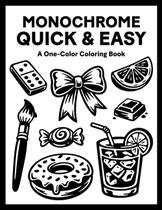 Livro de Colorir Monocromático, Simples e Fácil Livro de Colorir Monocromático, Simples e Fácil