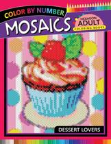 Livro de Colorir Mosaicos Hexagonais por Número para Adultos