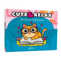 Livro de Colorir para Adultos - Animais Fofinhos - Relax e Terapia Artística