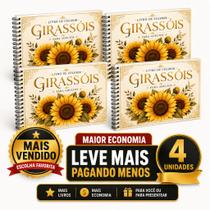 Livro de Colorir para Adultos Girassol Amarelo Volume 1 Livro de Colorir para Adultos Girassol Amarelo Volume 1