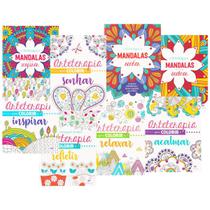 Livro De Colorir Para Adultos Mandalas Arteterapia 8 Volumes - Ciranda Cultural