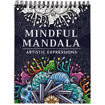 Livro de Colorir para Adultos RYVE - 50 Mandalas Exclusivas (8,5 x 11 polegadas)