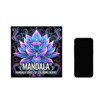 Livro De Colorir Para Adultos Série Mandala Padrões Ousados E Fáceis Relaxamento DIY Para Crianças