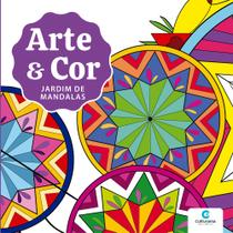 Livro de Colorir Pintar Anti-Stress Terapêutico Jardim de Mandalas Arte e Cor Culturama