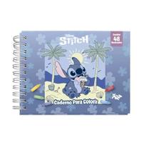 Livro De Colorir Stitch 48F. C/Adesivos 180G