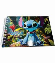 Livro De Colorir Stitch Estilo Bobbie Goods Capa Dura Premium 50 Paginas De Desenhos Original 180g Folha Grossa Acetato