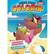 Livro de colorir turminha animal: capivaras divertidas