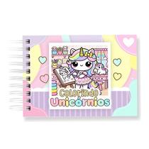 Livro De Colorir Unicórnios Estilo Bobbie Goods 50 Folhas 180g