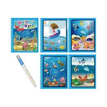 Livro de Desenho de Água Reutilizável Montessori - Brinquedo Sensorial para Educação Infantil Livro de Desenho de Água Reutilizável Montessori - Brinquedo Sensorial para Educação Infantil