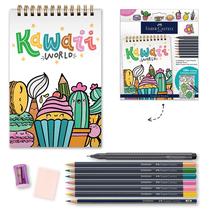Livro de Desenho Faber-Castell Kawaii World Aprenda a Desenhar