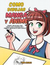 Livro de Desenho, Manga, Anime, Edição em Espanhol Passo a Passo
