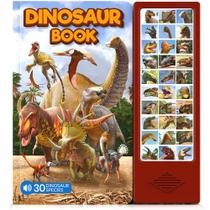 Livro de dinossauros com sons para crianças - Livro de atividades de dinossauros Livro de dinossauros com sons para crianças - Livro de atividades de dinossauros