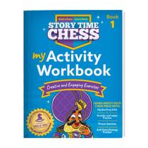 Livro de exercícios de atividades educacionais Story Time Chess Kids 3+