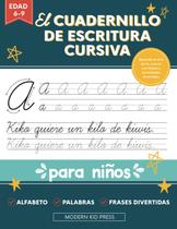 Livro de exercícios de escrita cursiva para crianças: livro divertido e atraente