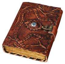 Livro de feitiços Diário de couro Hocus Pocus Livro de Feitiços 20x15cm Livro de feitiços Diário de couro Hocus Pocus Livro de Feitiços 20x15cm