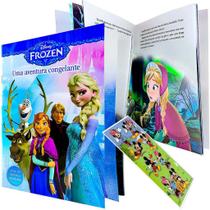 Livro de História e Atividades Frozen Disney + Adesivo