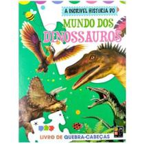Livro de Historias e Quebra Cabeça Dinossauros Davi e Golias Chapeuzinho Vermelho