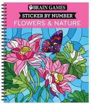Livro de Jogos Cerebrais de Adesivos por Número Flores e Natureza Livro de Jogos Cerebrais de Adesivos por Número Flores e Natureza