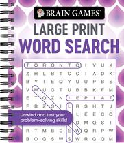 Livro de Jogos para o Cérebro com Letras Grandes e Busca de Palavras